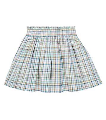 Nouméa checked cotton skirt | Bonpoint