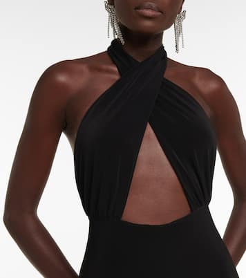 Mono con cuello halter | Norma Kamali