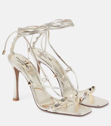 Rockstud皮革凉鞋 | Valentino Garavani