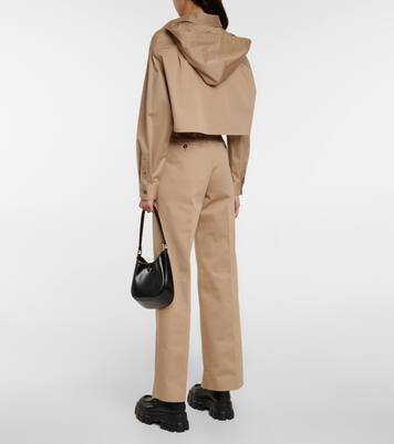 Chaqueta en gabardina mezcla de algodón | Prada