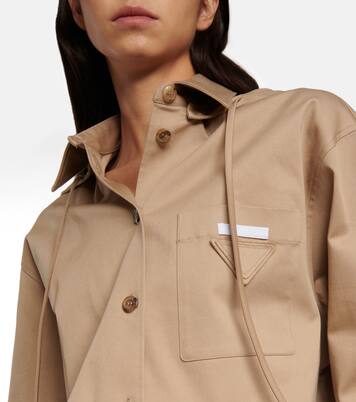 Chaqueta en gabardina mezcla de algodón | Prada