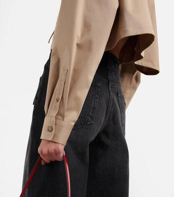 Chaqueta en gabardina mezcla de algodón | Prada