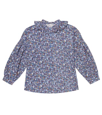 Camicia in cotone con stampa floreale | Il Gufo
