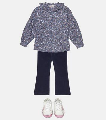 Camicia in cotone con stampa floreale | Il Gufo