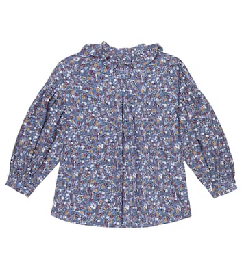 Camicia in cotone con stampa floreale | Il Gufo
