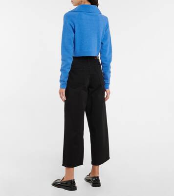 Josi wool-blend cropped cardigan | Nanushka