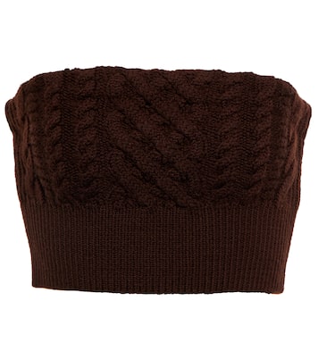 Bimba cable-knit wool bustier | Emilia Wickstead