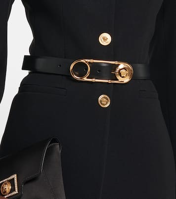 Cinturón Safety Pin de piel | Versace