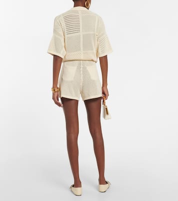 Shorts Jael in crochet di misto cotone | Nanushka
