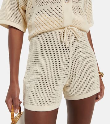 Shorts Jael in crochet di misto cotone | Nanushka