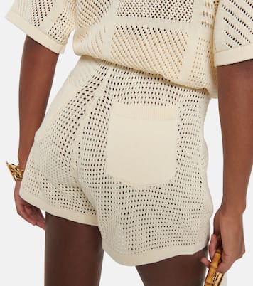 Shorts Jael in crochet di misto cotone | Nanushka