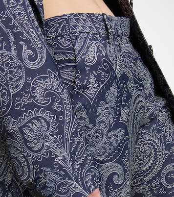 Pantaloni slim a vita alta con stampa paisley | Etro