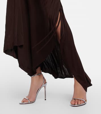 Sandales Olie 105 en cuir métallisé | Aquazzura