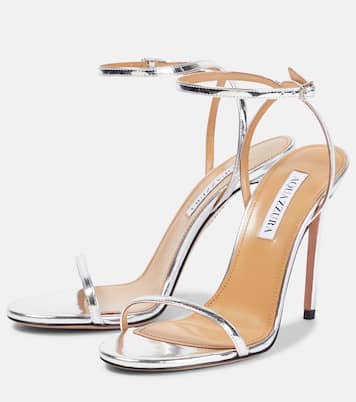 Sandales Olie 105 en cuir métallisé | Aquazzura