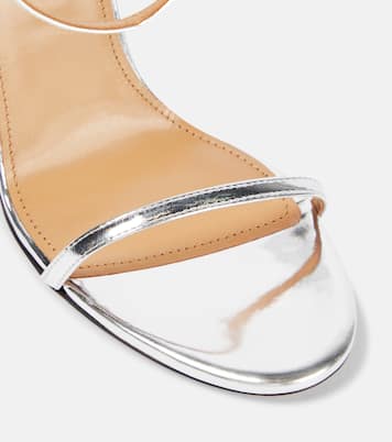 Sandales Olie 105 en cuir métallisé | Aquazzura