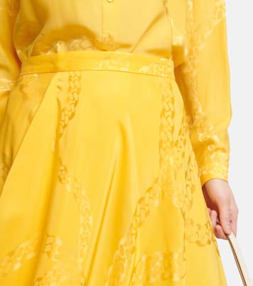 Falda midi asimétrica estampada | Stella McCartney