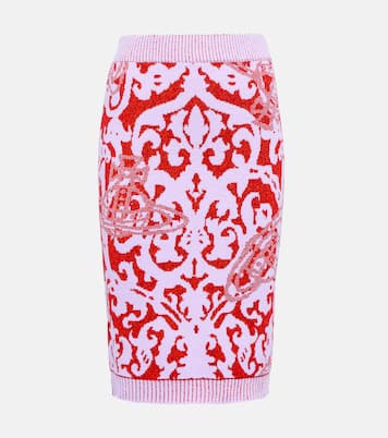 Falda midi Iron Orb de jacquard | Vivienne Westwood