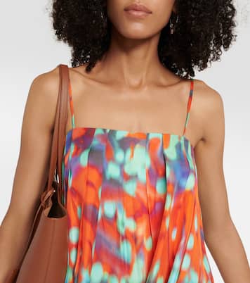 Robe longue Heather imprimée en soie | Asceno