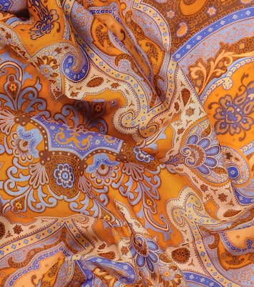 Sciarpa in cotone e seta con stampa | Zimmermann