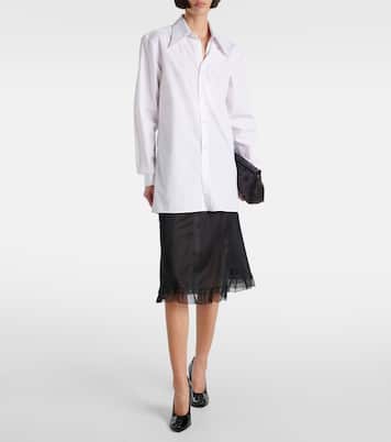 오버사이즈 코튼 포플린 셔츠 | Maison Margiela