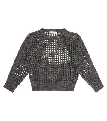 Pull en laine et cachemire mélangés | Brunello Cucinelli Kids