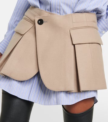 X Thomas Mason Hemdblusenkleid aus Baumwolle und Wolle | Sacai