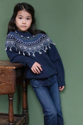 Pull en jacquard de laine mélangée | Tartine et Chocolat