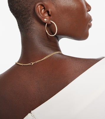North Star Small 14kt gold single earring with diamonds | Robinson Pelham