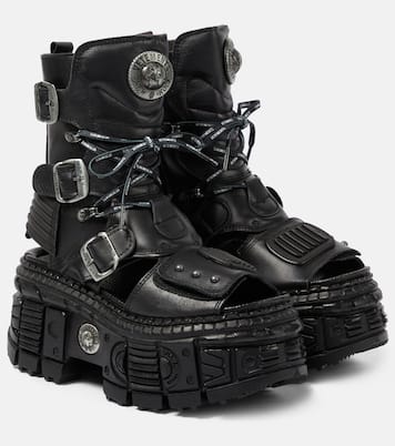 Bottes à plateforme en cuir | Vetements