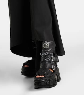 Bottes à plateforme en cuir | Vetements