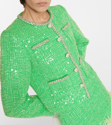 Giacca in bouclé con paillettes | Self-Portrait