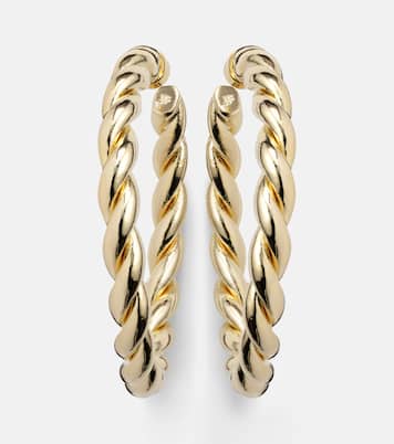 Boucles d'oreilles Twisted en plaqué or 14 ct | Jennifer Fisher