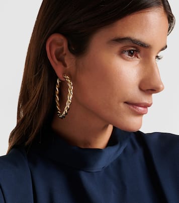 Boucles d'oreilles Twisted en plaqué or 14 ct | Jennifer Fisher