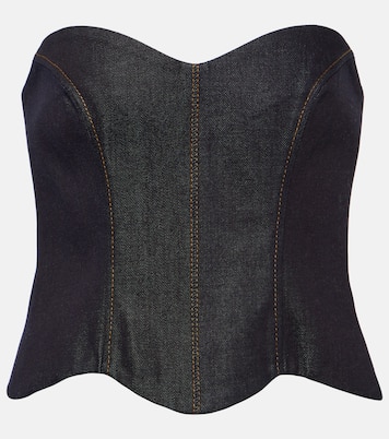 Top bustier Hyn en jean | Aya Muse