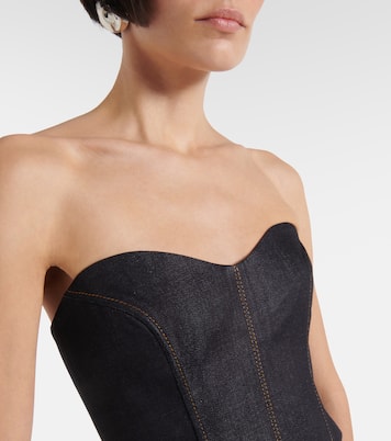 Top bustier Hyn en jean | Aya Muse