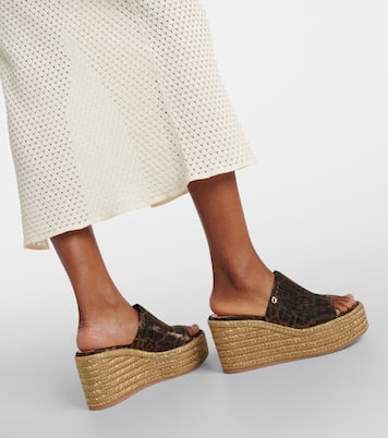Mules con cuña estampados | Gianvito Rossi