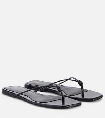 Tongs The Knot en cuir | Toteme