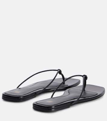 Tongs The Knot en cuir | Toteme