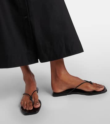 Tongs The Knot en cuir | Toteme