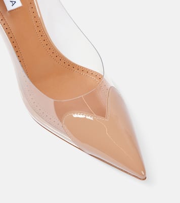 Le Cœur PVC and patent leather slingback pumps | Alaïa