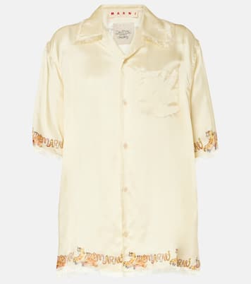 Bedrucktes Hemd aus Satin | Marni