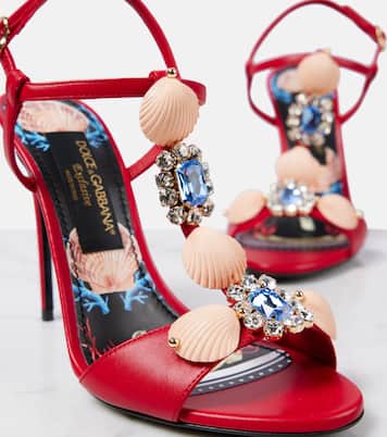 Sandales Capri en cuir à ornements | Dolce&Gabbana