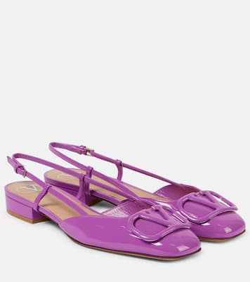 Ballerine slingback VLogo Signature in vernice | Valentino Garavani