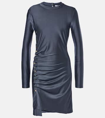 Vestido corto de jersey fruncido | Rabanne