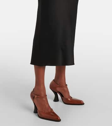 Jupe midi en satin | Dries Van Noten
