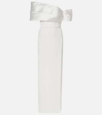 Robe Alexis aus Twill und Crêpe | Solace London