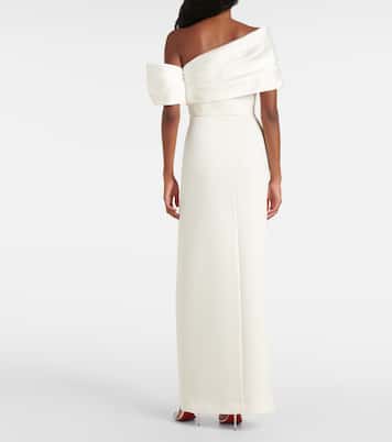 Robe Alexis aus Twill und Crêpe | Solace London