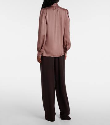 Blusa in charmeuse di seta | Saint Laurent