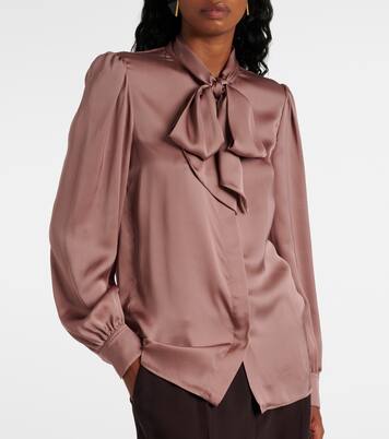 Blusa in charmeuse di seta | Saint Laurent