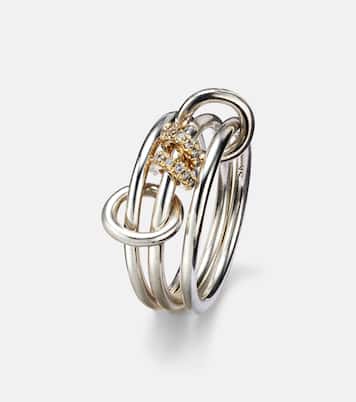 Anelli in argento sterling e oro 18kt con diamanti | Spinelli Kilcollin